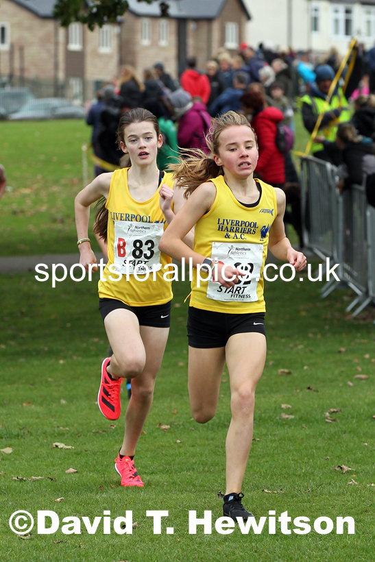 Girls under-13s Northern Cross Country Relays, Graves Park, Sheffield. Photo: David T. Hewitson/Sports for All Pics